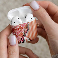 Aloha Vintage Palaka Floral Hawaiian Quilt AirPods Case Ulaula Motif - Polynesian Pride