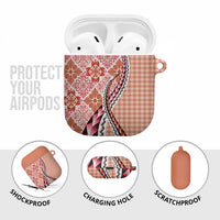 Aloha Vintage Palaka Floral Hawaiian Quilt AirPods Case Ulaula Motif LT9 - Polynesian Pride
