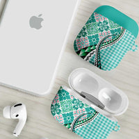 Aloha Vintage Palaka Floral Hawaiian Quilt AirPods Case Polu Motif LT9 - Polynesian Pride