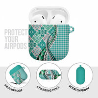 Aloha Vintage Palaka Floral Hawaiian Quilt AirPods Case Polu Motif LT9 - Polynesian Pride