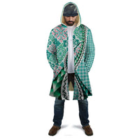 Aloha Vintage Palaka Floral Hawaiian Quilt Cloak Polu Motif - Polynesian Pride