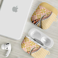 Aloha Vintage Palaka Floral Hawaiian Quilt AirPods Case Melemele Motif LT9 - Polynesian Pride