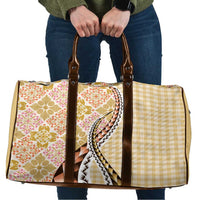 Aloha Vintage Palaka Floral Hawaiian Quilt Travel Bag Melemele Motif - Polynesian Pride