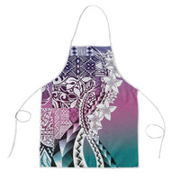 Aloha Vintage Plumeria Hawaiian Tapa Pattern Apron Gradient Hawaiian Tapa Pattern - Polynesian Pride
