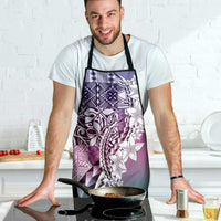 Aloha Vintage Plumeria Hawaiian Tapa Pattern Apron Gradient Hawaiian Tapa Pattern - Polynesian Pride