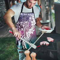 Aloha Vintage Plumeria Hawaiian Tapa Pattern Apron Gradient Hawaiian Tapa Pattern - Polynesian Pride