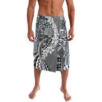 Aloha Vintage Plumeria Hawaiian Tapa Pattern Lavalava Gray Hawaiian Tapa Pattern - Polynesian Pride