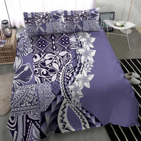 Aloha Vintage Plumeria Hawaiian Tapa Pattern Bedding Set Purple Hawaiian Tapa Pattern - Polynesian Pride