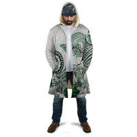 Polynesian Manta Ray Cloak Green Floral Turtle Tattoo - Polynesian Pride