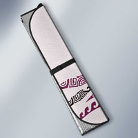 Polynesian Manta Ray Auto Sun Shade Pink Floral Turtle Tattoo - Polynesian Pride