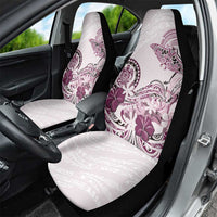 Polynesian Manta Ray Car Seat Cover Pink Floral Turtle Tattoo - Polynesian Pride