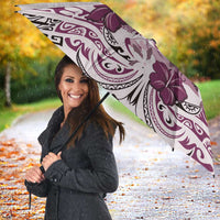 Polynesian Manta Ray Umbrella Pink Floral Turtle Tattoo - Polynesian Pride