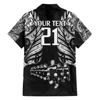 Custom New Zealand Rugby Family Matching Puletasi Dress and Hawaiian Shirt Black Haka Dance With NZ Champions History LT9 - Polynesian Pride