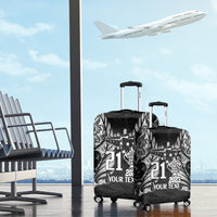 Custom New Zealand Rugby Luggage Cover Black Haka Dance With NZ Champions History LT9 - Polynesian Pride