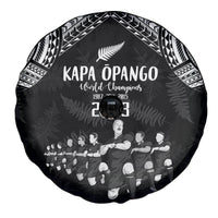 NZ Rugby Spare Tire Cover Kapa Opango Maori Haka With Years of The All Black Champions LT9 - Polynesian Pride