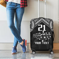 Custom NZ Rugby Luggage Cover Kapa Opango Maori Haka With Years of The All Black Champions LT9 - Polynesian Pride