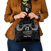 Custom NZ Rugby Shoulder Handbag Kapa Opango Maori Haka With Years of The All Black Champions LT9 - Polynesian Pride