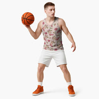 Beige Paniolo Palaka Hawaiian Cowgirl Christmas Basketball Jersey LT9 - Polynesian Pride