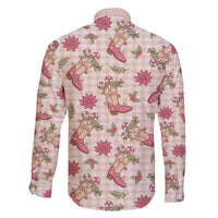 Beige Paniolo Palaka Hawaiian Cowgirl Christmas Family Matching Summer Maxi Dress and Hawaiian Shirt - Polynesian Pride