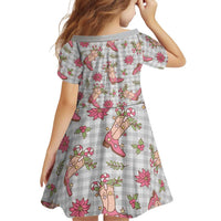 Gray Paniolo Palaka Hawaiian Cowgirl Christmas Family Matching Puletasi and Hawaiian Shirt LT9 - Polynesian Pride