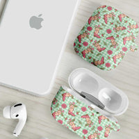 Green Paniolo Palaka Hawaiian Cowgirl Christmas AirPods Case LT9 - Polynesian Pride