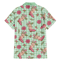 Green Paniolo Palaka Hawaiian Cowgirl Christmas Hawaiian Shirt LT9 - Polynesian Pride