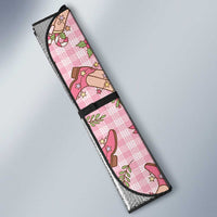 Pink Paniolo Palaka Hawaiian Cowgirl Christmas Auto Sun Shade - Polynesian Pride