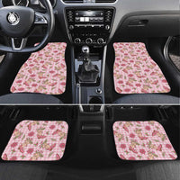 Pink Paniolo Palaka Hawaiian Cowgirl Christmas Car Mats - Polynesian Pride