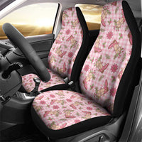 Pink Paniolo Palaka Hawaiian Cowgirl Christmas Car Seat Cover - Polynesian Pride