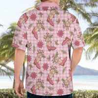 Pink Paniolo Palaka Hawaiian Cowgirl Christmas Hawaiian Shirt LT9 - Polynesian Pride