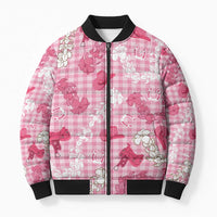 Paniolo Palaka Hawaiian Cowgirl Bomber Puffer Jacket - Polynesian Pride