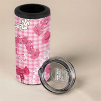 Paniolo Palaka Hawaiian Cowgirl 4 in 1 Can Cooler Tumbler - Polynesian Pride