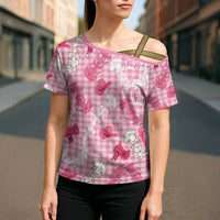 Paniolo Palaka Hawaiian Cowgirl Cross Shoulder Shirt - Polynesian Pride