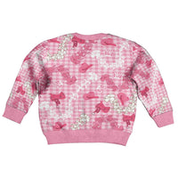 Paniolo Palaka Hawaiian Cowgirl Kid Ugly Christmas Sweater - Polynesian Pride