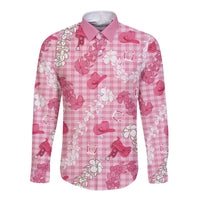 Paniolo Palaka Hawaiian Cowgirl Long Sleeve Button Shirt - Polynesian Pride