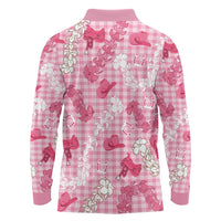 Paniolo Palaka Hawaiian Cowgirl Long Sleeve Polo Shirt - Polynesian Pride