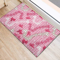 Paniolo Palaka Hawaiian Cowgirl Rubber Doormat - Polynesian Pride