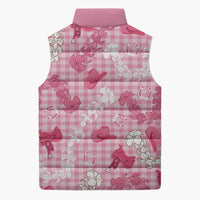 Paniolo Palaka Hawaiian Cowgirl Sleeveless Puffer Jacket - Polynesian Pride