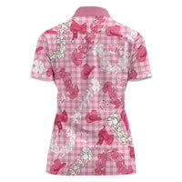 Paniolo Palaka Hawaiian Cowgirl Women Polo Shirt LT9 - Polynesian Pride