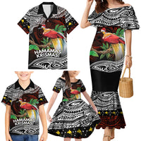 Papua New Guinea Christmas Family Matching Mermaid Dress and Hawaiian Shirt LT9 - Polynesian Pride