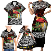 Papua New Guinea Christmas Family Matching Short Sleeve Bodycon Dress and Hawaiian Shirt LT9 - Polynesian Pride