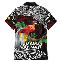 Papua New Guinea Christmas Family Matching Short Sleeve Bodycon Dress and Hawaiian Shirt LT9 - Polynesian Pride