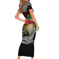 Papua New Guinea Christmas Family Matching Short Sleeve Bodycon Dress and Hawaiian Shirt LT9 - Polynesian Pride