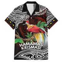 Papua New Guinea Christmas Family Matching Tank Maxi Dress and Hawaiian Shirt - Polynesian Pride
