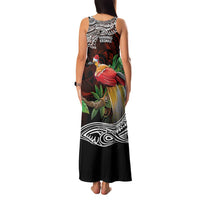 Papua New Guinea Christmas Family Matching Tank Maxi Dress and Hawaiian Shirt - Polynesian Pride