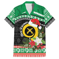 Vanuatu Pig's Tusk Meri Krismas! Family Matching Long Sleeve Bodycon Dress and Hawaiian Shirt Vanuatuan Sand Drawing Pattern - Polynesian Pride