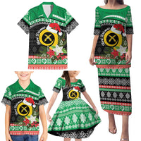 Vanuatu Pig's Tusk Meri Krismas! Family Matching Puletasi and Hawaiian Shirt Vanuatuan Sand Drawing Pattern LT9 - Polynesian Pride
