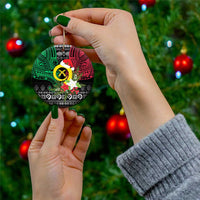 Vanuatu Pig's Tusk Meri Krismas! Ceramic Ornament Vanuatuan Ancient Art Spirit - Polynesian Pride