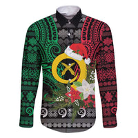 Vanuatu Pig's Tusk Meri Krismas! Family Matching Tank Maxi Dress and Hawaiian Shirt Vanuatuan Ancient Art Spirit - Polynesian Pride