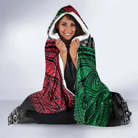 Vanuatu Pig's Tusk Meri Krismas! Hooded Blanket Vanuatuan Ancient Art Spirit - Polynesian Pride